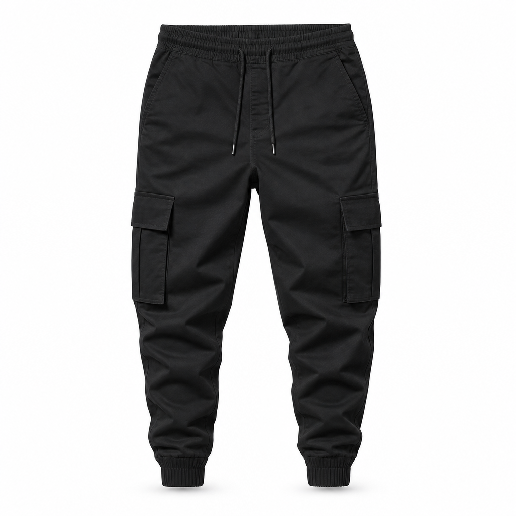 👖 Utility Pockets, Easy Movement | Men's Drawstring Cargo Jogger Pants