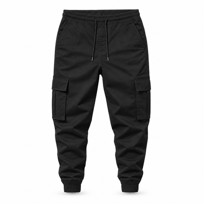 👖 Utility Pockets, Easy Movement | Men's Drawstring Cargo Jogger Pants