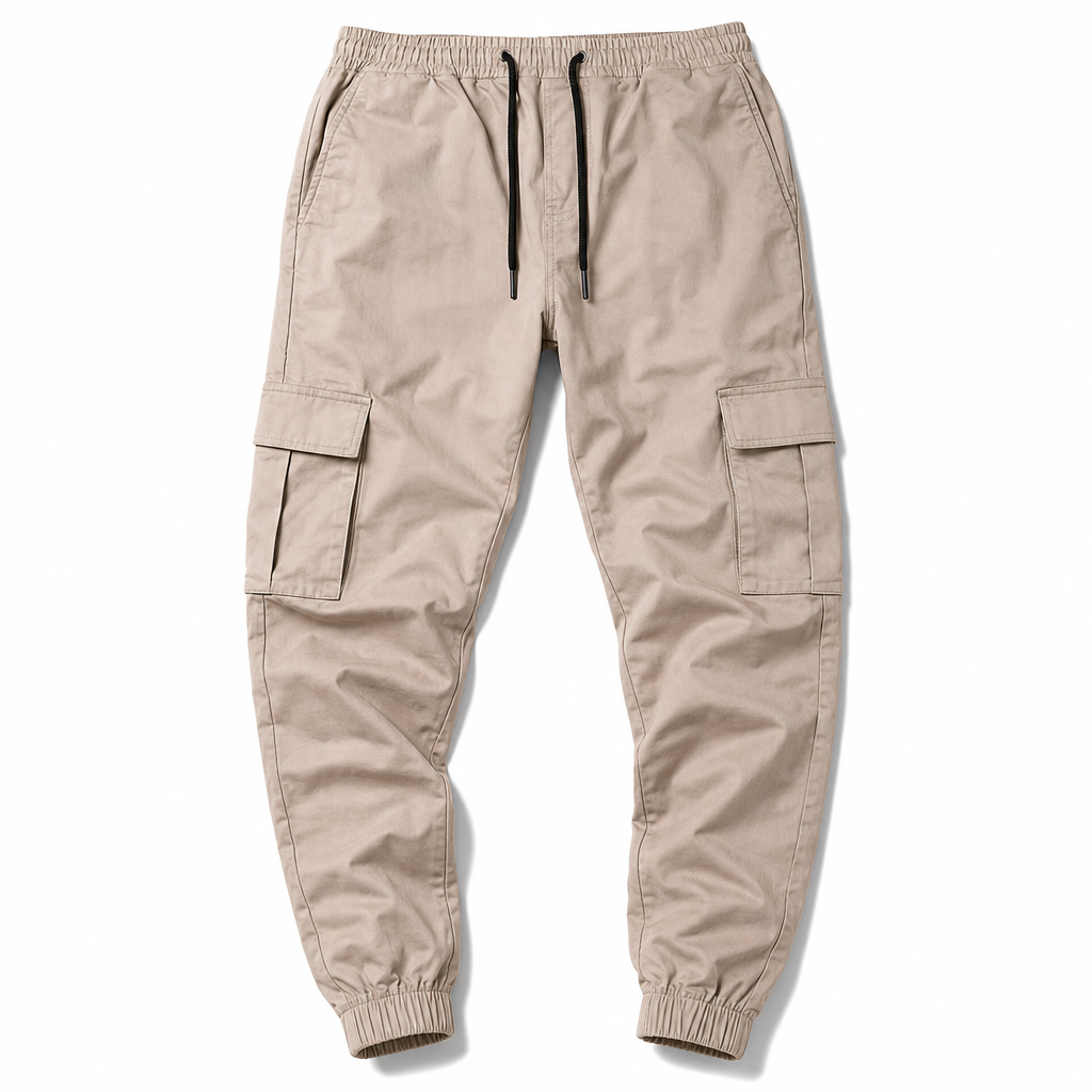 👖 Utility Pockets, Easy Movement | Men's Drawstring Cargo Jogger Pants