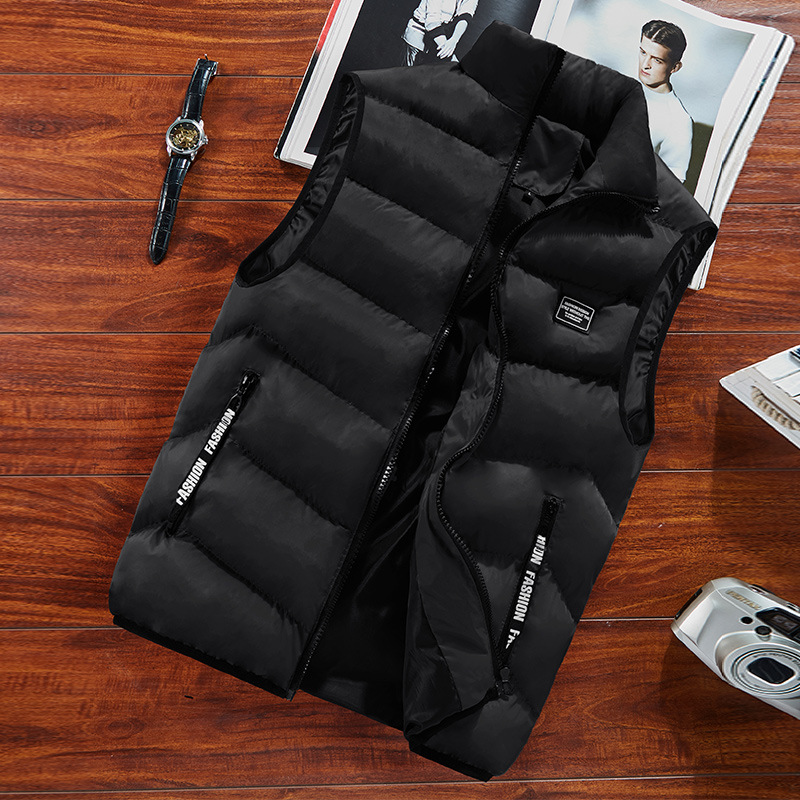 Men's Padded Stand Collar Vest