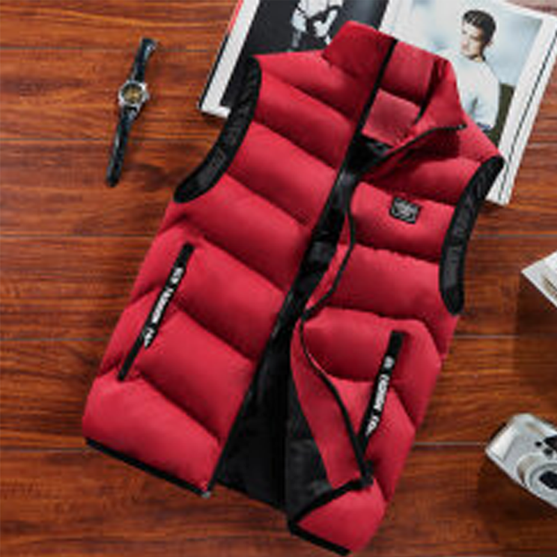 Men's Padded Stand Collar Vest