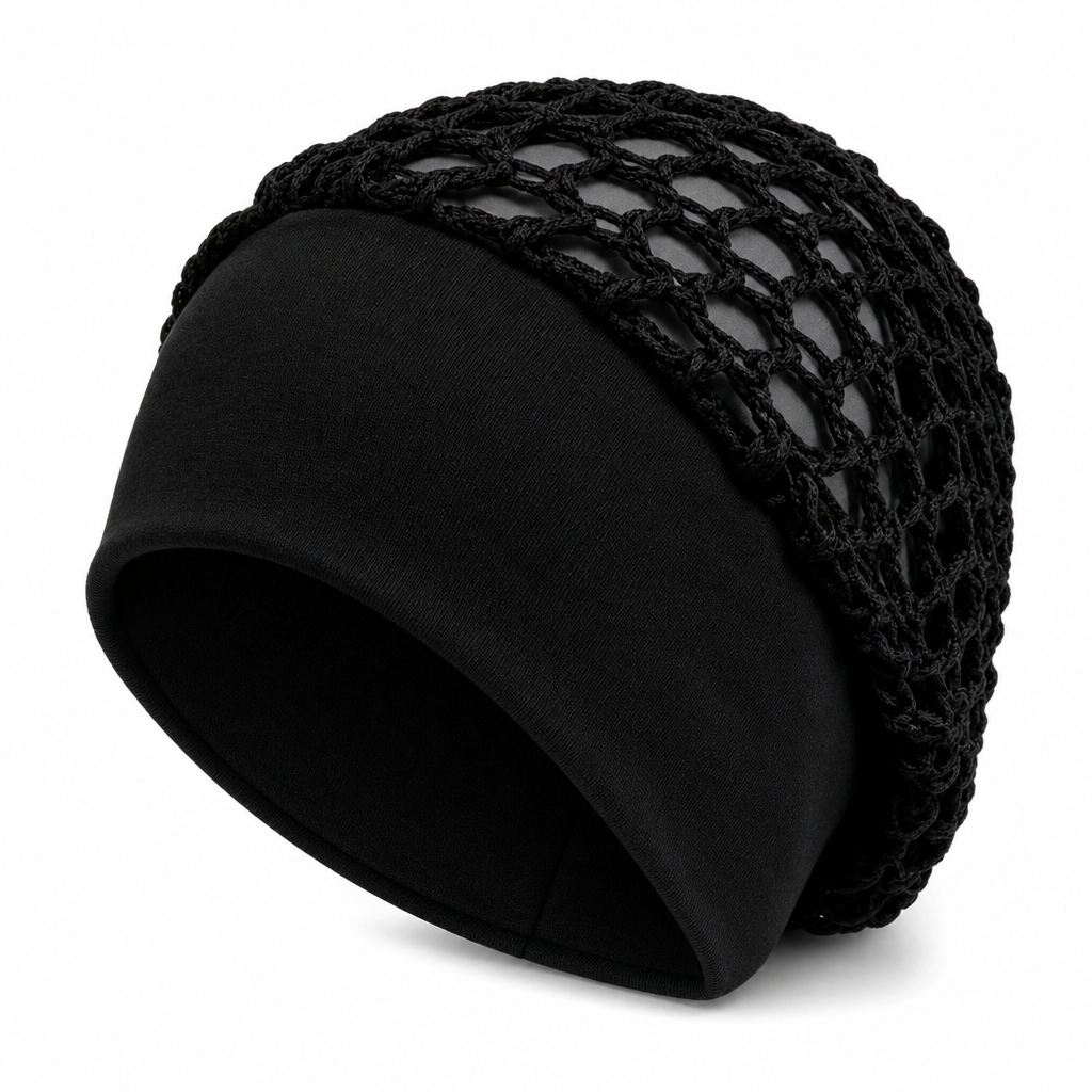 🌿 Breathable Comfort, Stay-Put Fit | Women's Wide-Band Mesh Hair Cover