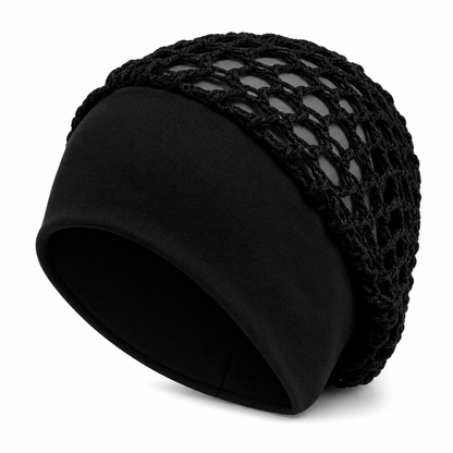🌿 Breathable Comfort, Stay-Put Fit | Women's Wide-Band Mesh Hair Cover