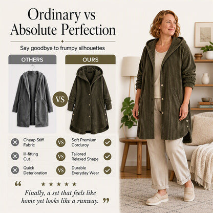Women's Winter Warm Casual Corduroy Jacket
