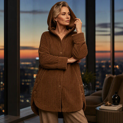 Women's Winter Warm Casual Corduroy Jacket