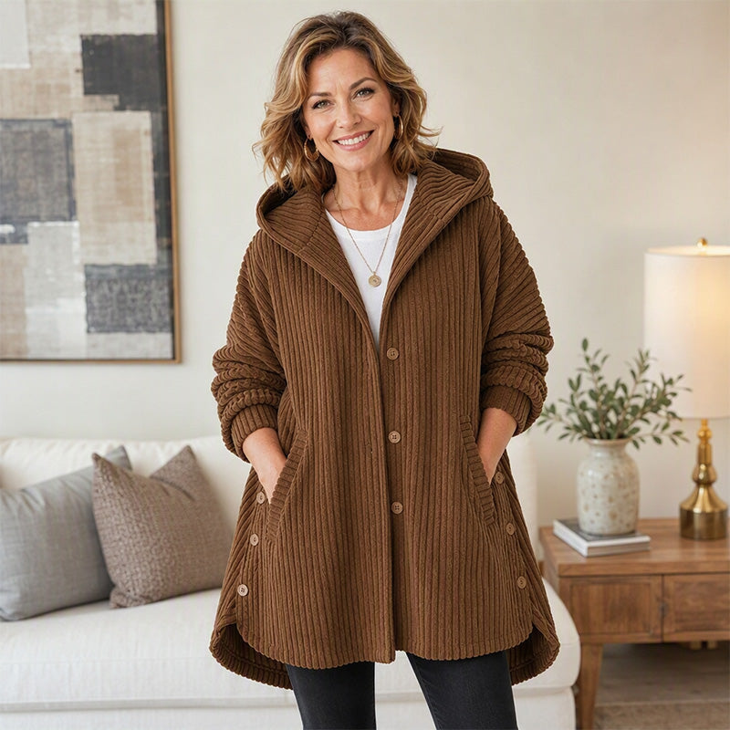 Women's Winter Warm Casual Corduroy Jacket