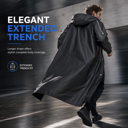 Long Hooded EVA Raincoat Poncho