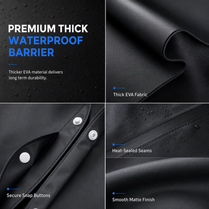 Long Hooded EVA Raincoat Poncho