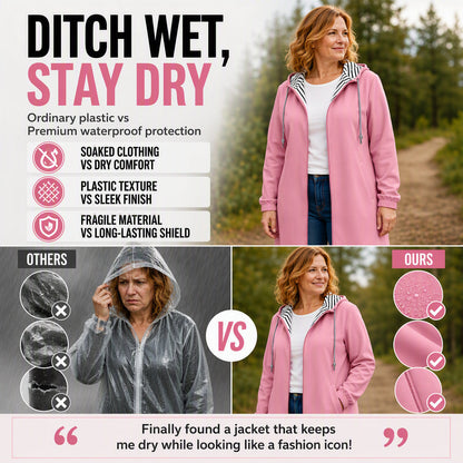 Women's Casual Waterproof Hooded Jacket