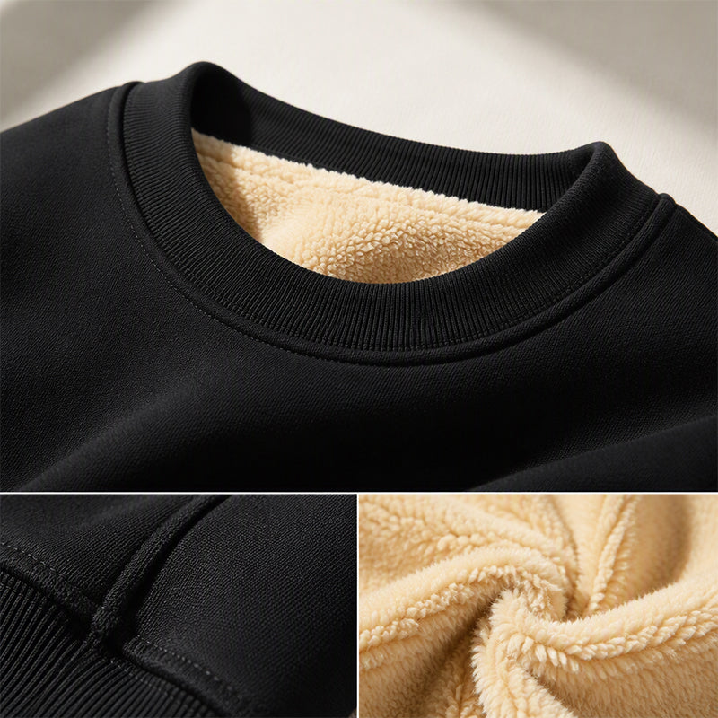🔥 Fleece Warmth, Easy Everyday Fit | Men's Crewneck Sweatshirt