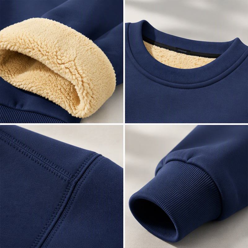 🔥 Fleece Warmth, Easy Everyday Fit | Men's Crewneck Sweatshirt