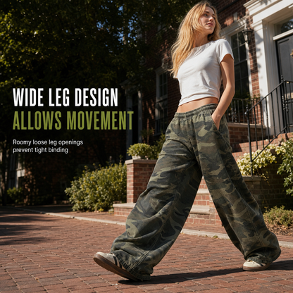 ✨👖Women's Vintage Washed Wide-Leg Sweatpants✨