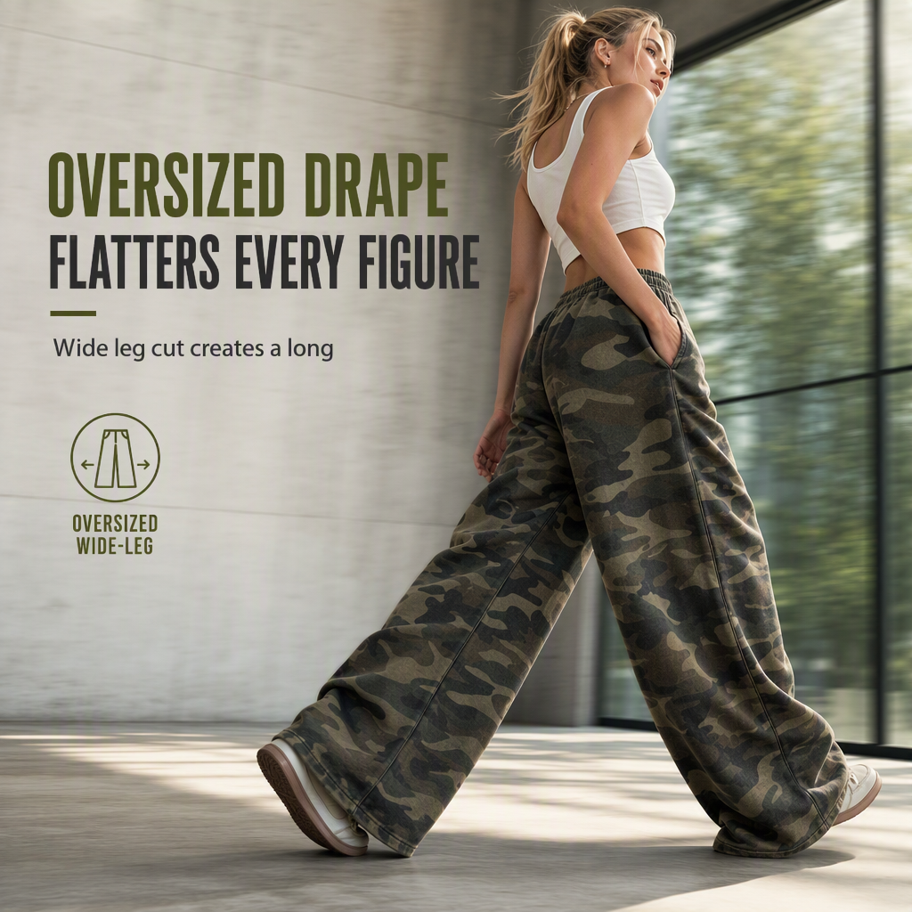 ✨👖Women's Vintage Washed Wide-Leg Sweatpants✨
