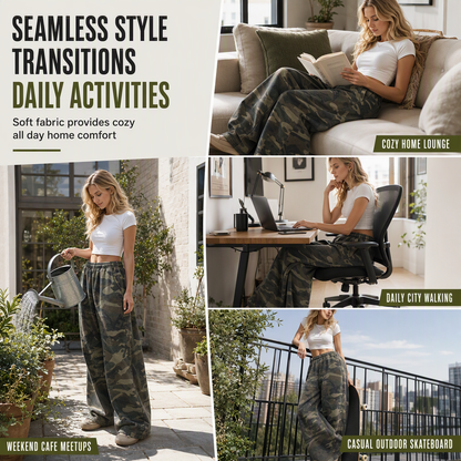 ✨👖Women's Vintage Washed Wide-Leg Sweatpants✨