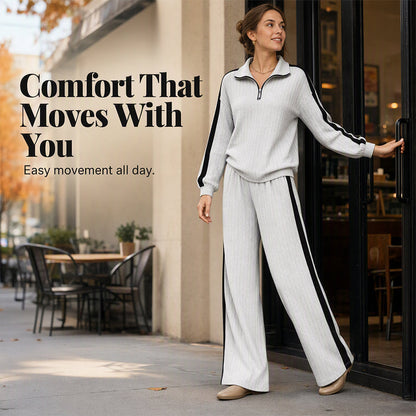 👗✨Women’s Casual Sweatshirt and Wide-Leg Pants✨