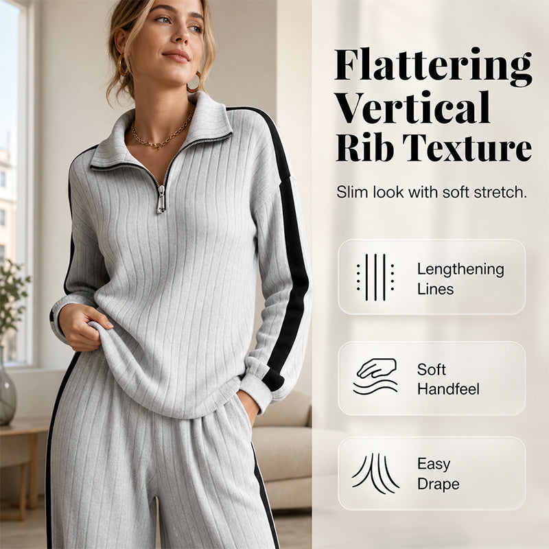 👗✨Women’s Casual Sweatshirt and Wide-Leg Pants✨