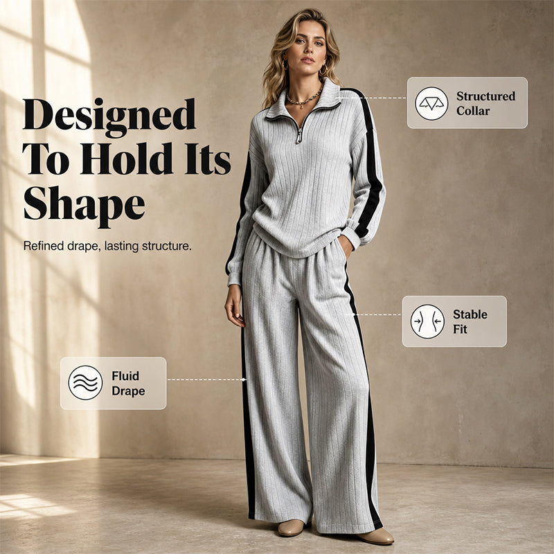 👗✨Women’s Casual Sweatshirt and Wide-Leg Pants✨