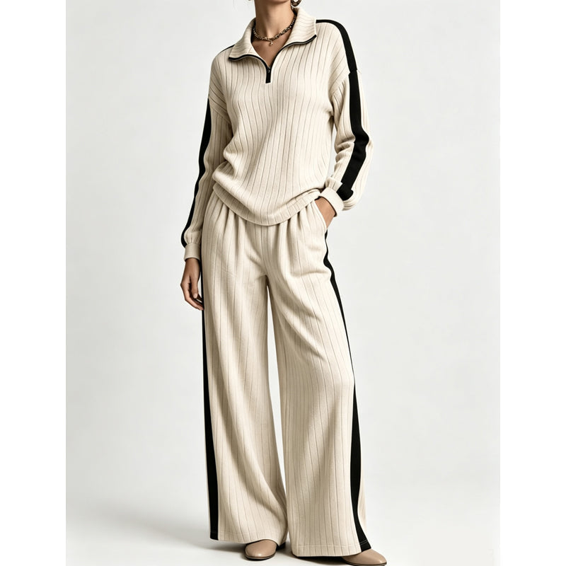 👗✨Women’s Casual Sweatshirt and Wide-Leg Pants✨