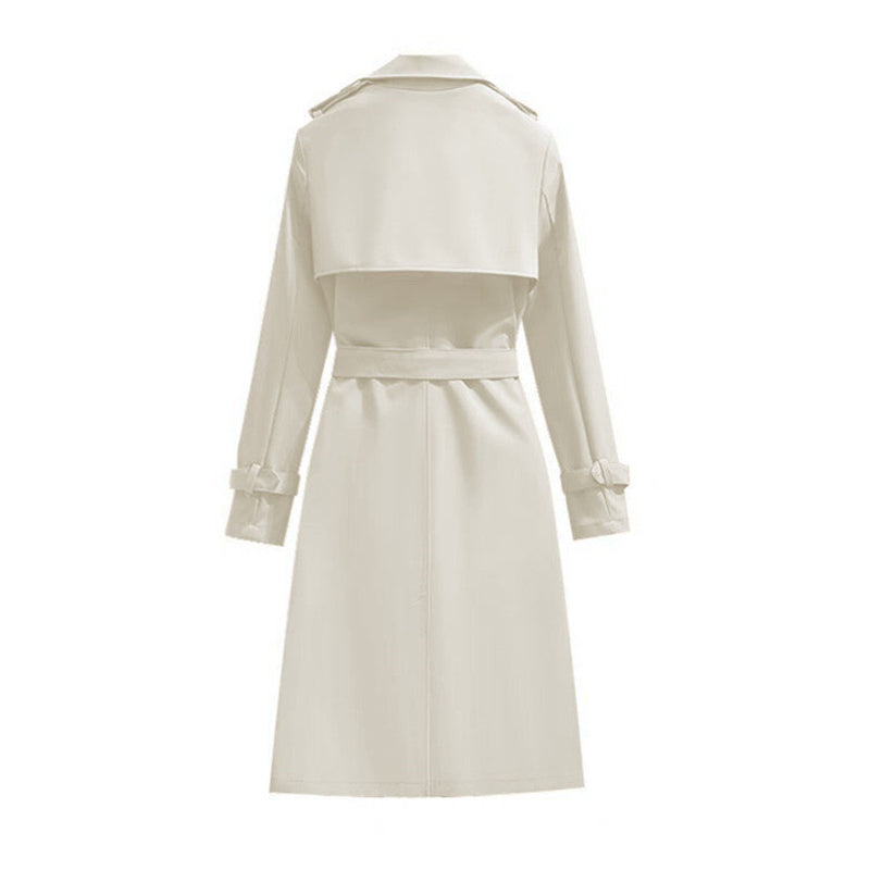 🧥 Smooth Drape, Polished Silhouette | Women's Mid-Length Trench Coat ⚡