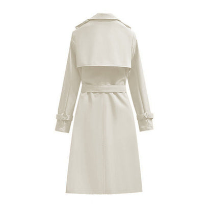 🧥 Smooth Drape, Polished Silhouette | Women's Mid-Length Trench Coat ⚡