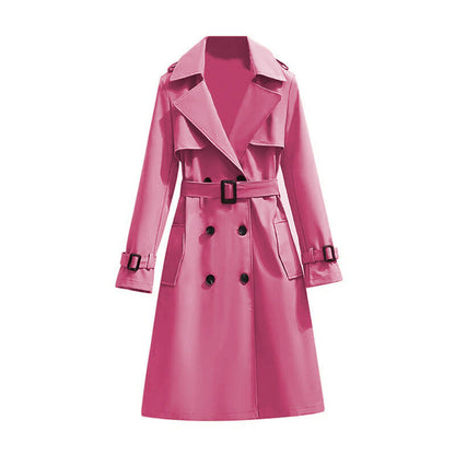 🧥 Smooth Drape, Polished Silhouette | Women's Mid-Length Trench Coat ⚡