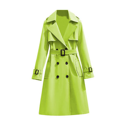 🧥 Smooth Drape, Polished Silhouette | Women's Mid-Length Trench Coat ⚡