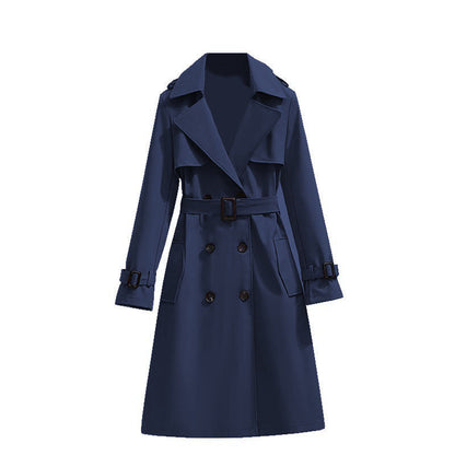 🧥 Smooth Drape, Polished Silhouette | Women's Mid-Length Trench Coat ⚡