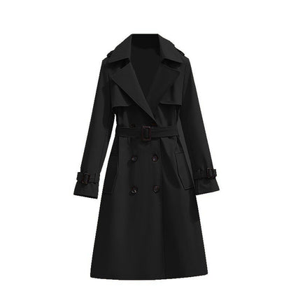 🧥 Smooth Drape, Polished Silhouette | Women's Mid-Length Trench Coat ⚡