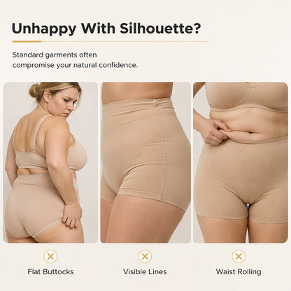 Women's High-Waist Tummy Control Padded Shapewear Shorts