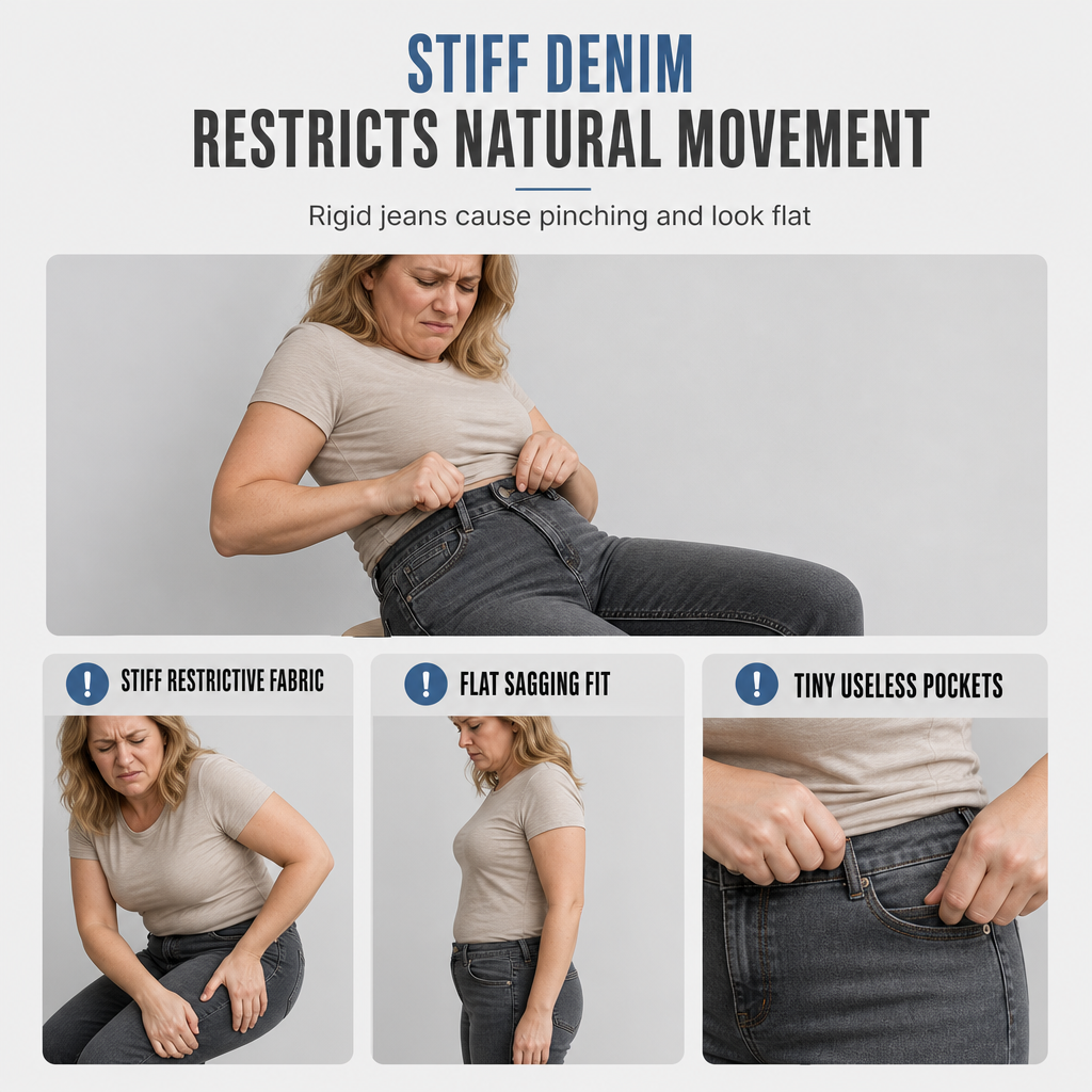 👖 Cargo Pockets, Flattering Flare | Women's High-Stretch Denim Jeans