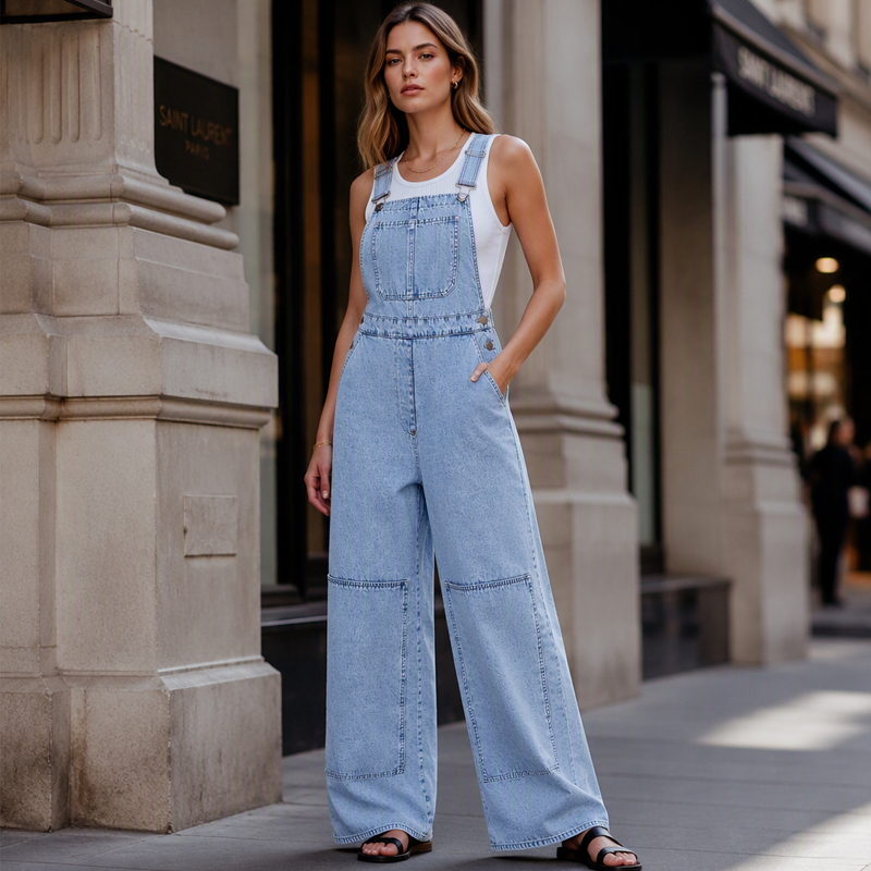 Flattering Denim Jumpsuit