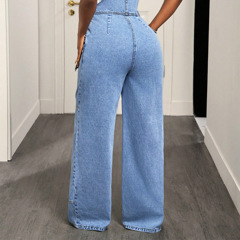 Flattering Denim Jumpsuit