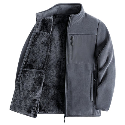 Unisex Heavyweight Fleece Full Zip Up Jacket