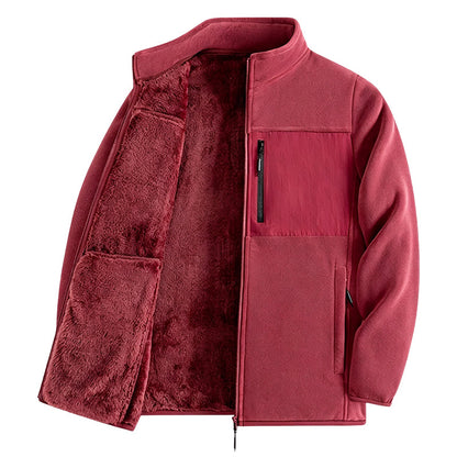 Unisex Heavyweight Fleece Full Zip Up Jacket