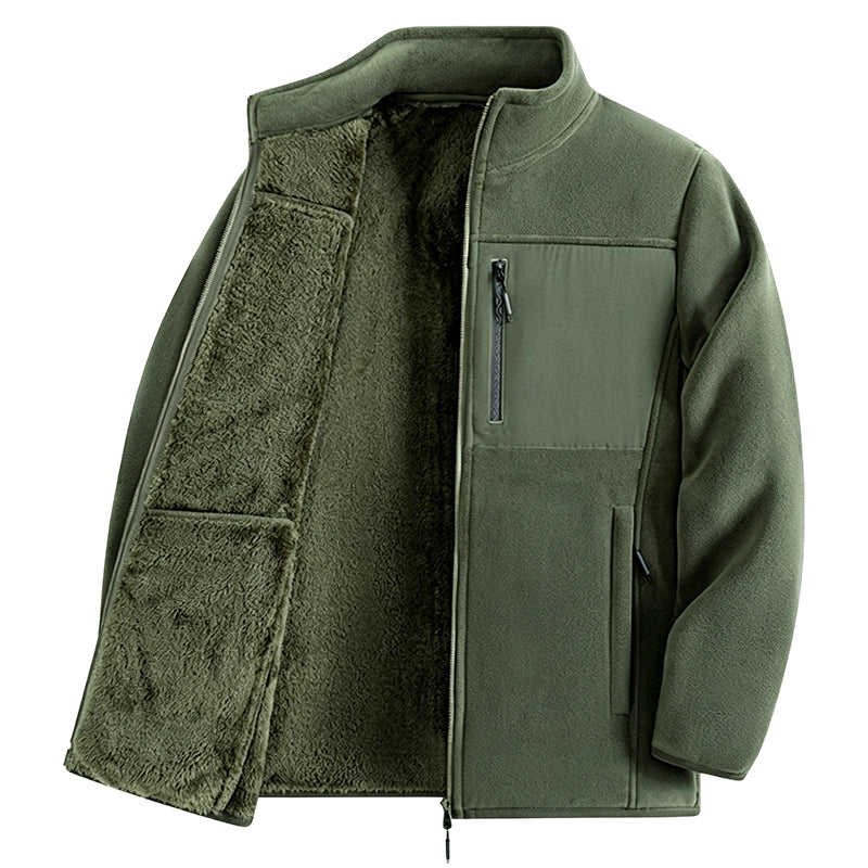 Unisex Heavyweight Fleece Full Zip Up Jacket