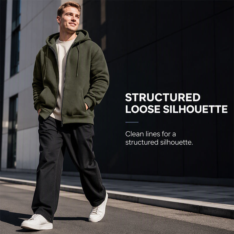 Men's Pineapple Grid Hooded Jacket