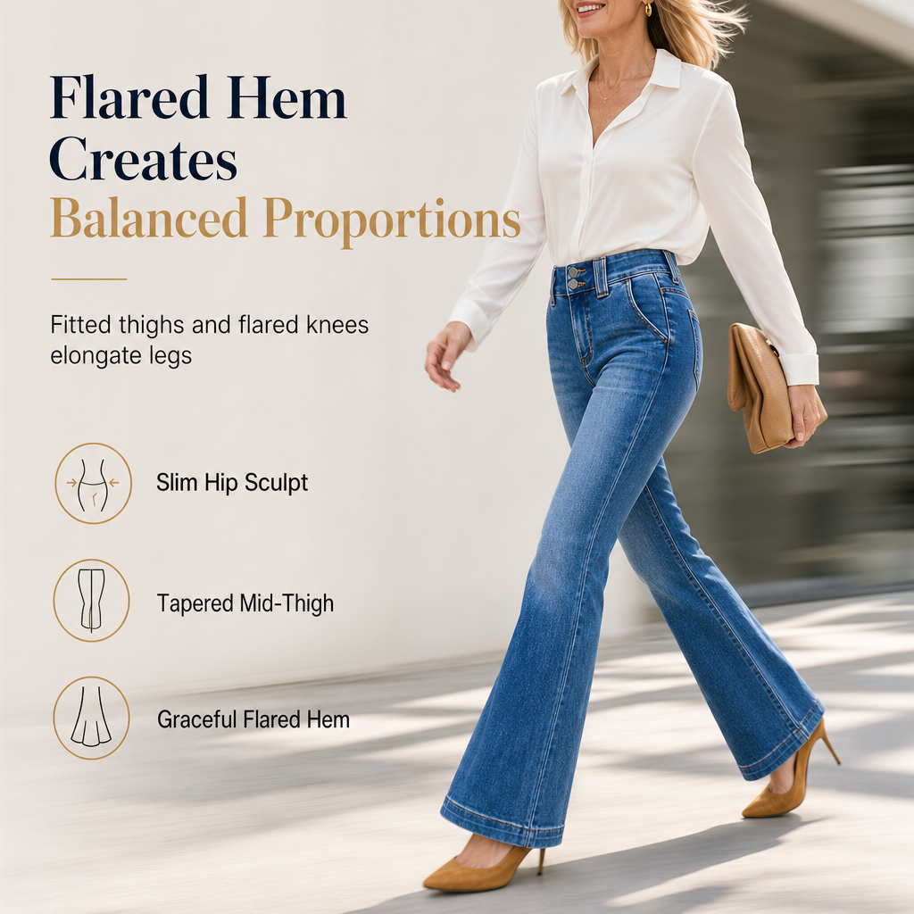 ✨👖Women's High Waisted Flare Jeans Stretch Denim Slim Fit Pants with Double Button Waist✨𝘉𝘶𝘺 𝘢𝘯𝘺 2 𝘢𝘯𝘥 𝘨𝘦𝘵 𝘢𝘯 𝘦𝘹𝘵𝘳𝘢 8% 𝘥𝘪𝘴𝘤𝘰𝘶𝘯𝘵