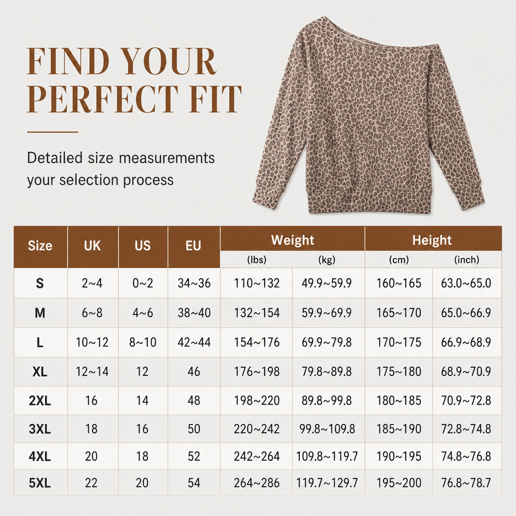 👚✨Casual Leopard Print Off Shoulder Sweatshirt Loose Long Sleeve Cotton Blend Pullover Top✨𝘉𝘶𝘺 𝘢𝘯𝘺 2 𝘢𝘯𝘥 𝘨𝘦𝘵 𝘢𝘯 𝘦𝘹𝘵𝘳𝘢 8% 𝘥𝘪𝘴𝘤𝘰𝘶𝘯𝘵