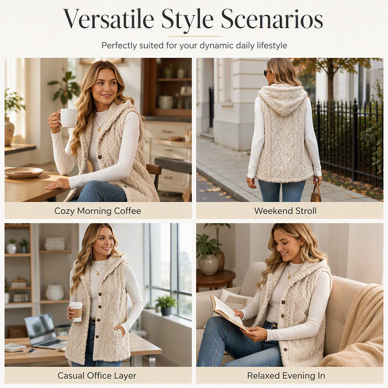 Women’s Cozy Warmth Hooded Vest