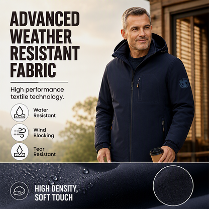 Men's Winter Warm Waterproof Hooded Jacket