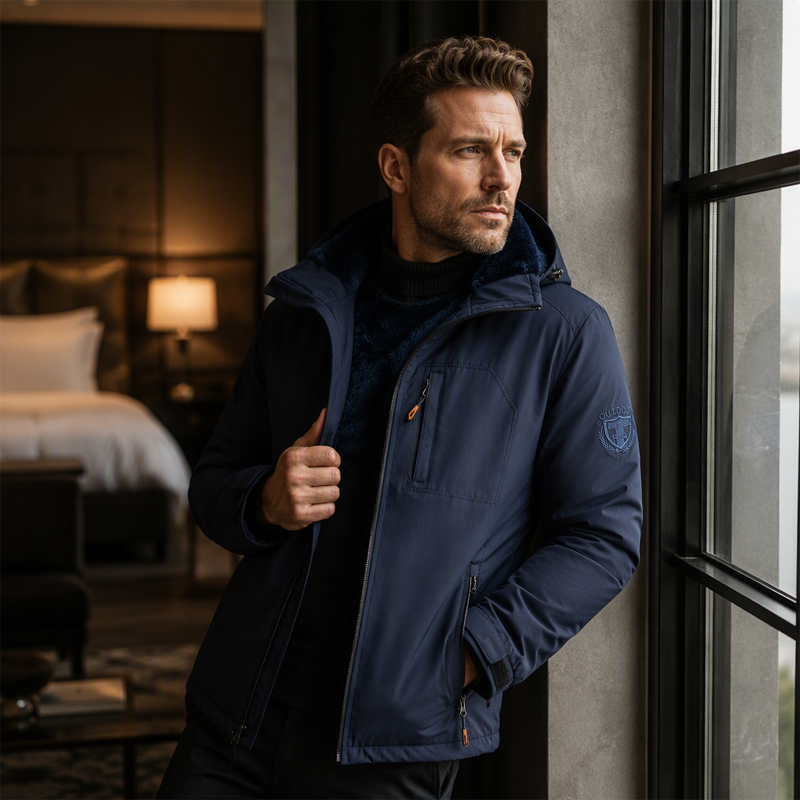 Men's Winter Warm Waterproof Hooded Jacket