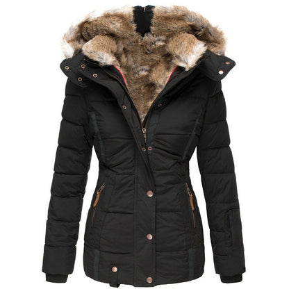 Women's Slim-Fit Hooded Padded Jacket