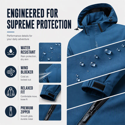 Men's Waterproof Outdoor Hooded Jacket