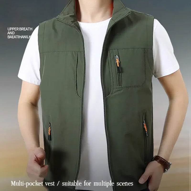 Men's Outdoor Multi-pocket Quick-Drying Vest
