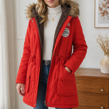 Women's Warm-Lined Hooded Parka Jacket