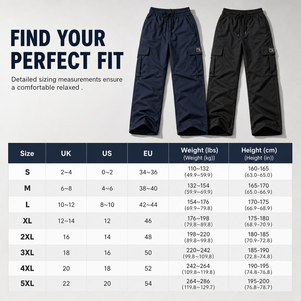 Women's Relaxed Fit Straight Leg Cargo Pants with Elastic Drawstring Waist and Side Utility Pockets