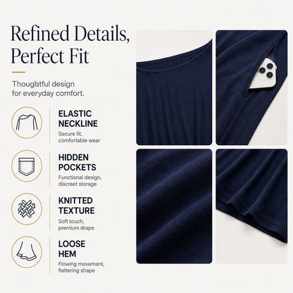 💃 Off-Shoulder Elegance, Flattering Maxi Drape | Women's Long-Sleeve Dress