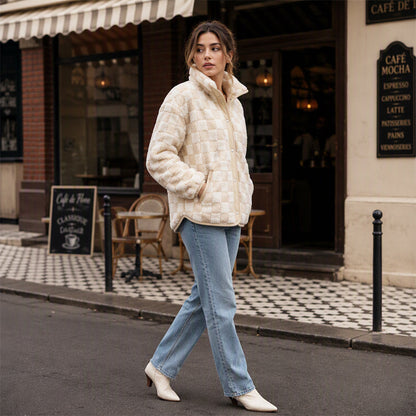 Cozy Warmth Plaid Jacket