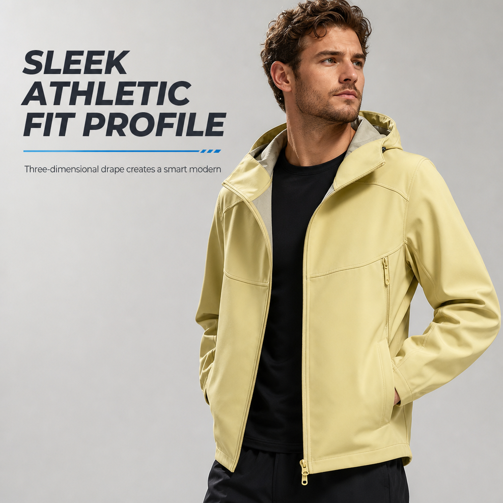 🌧️ Weather-Ready Protection, Easy Movement | Unisex Hooded Softshell Jacket ⚡