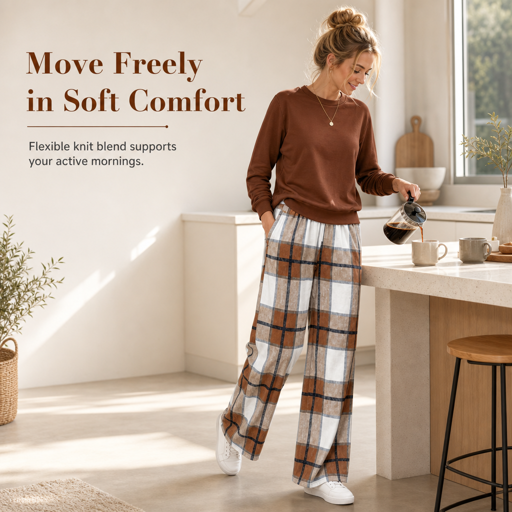 ☁️ Relaxed Comfort, Flattering Wide-Leg Style | Women's 2-Piece Set ⚡